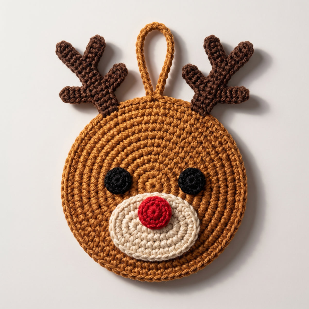 Christmas Ornament Crochet Pattern PDF | 10 Designs — Santa, Reindeer, Tree, Snowflake | US Terms