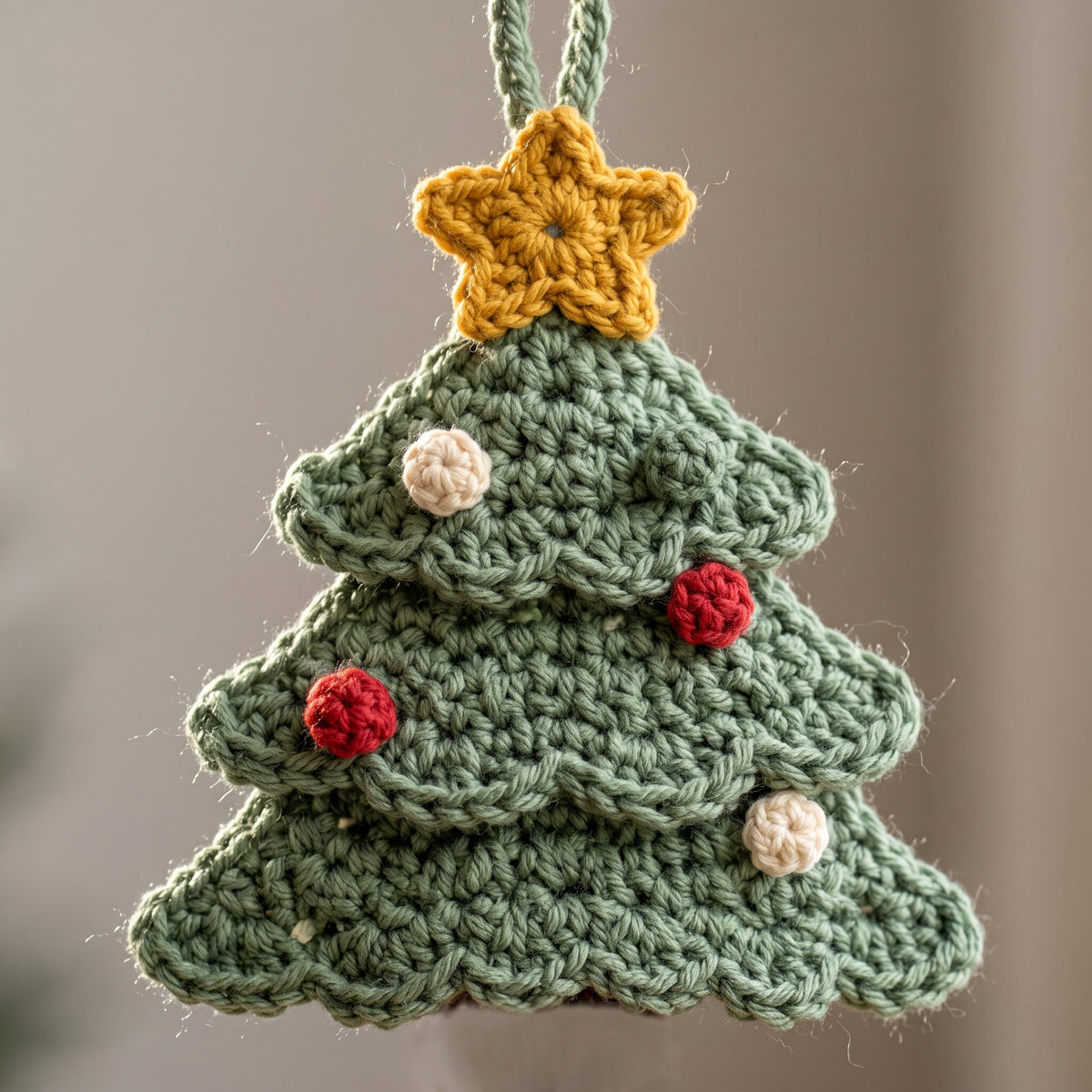 Christmas Ornament Crochet Pattern PDF | 10 Designs — Santa, Reindeer, Tree, Snowflake | US Terms