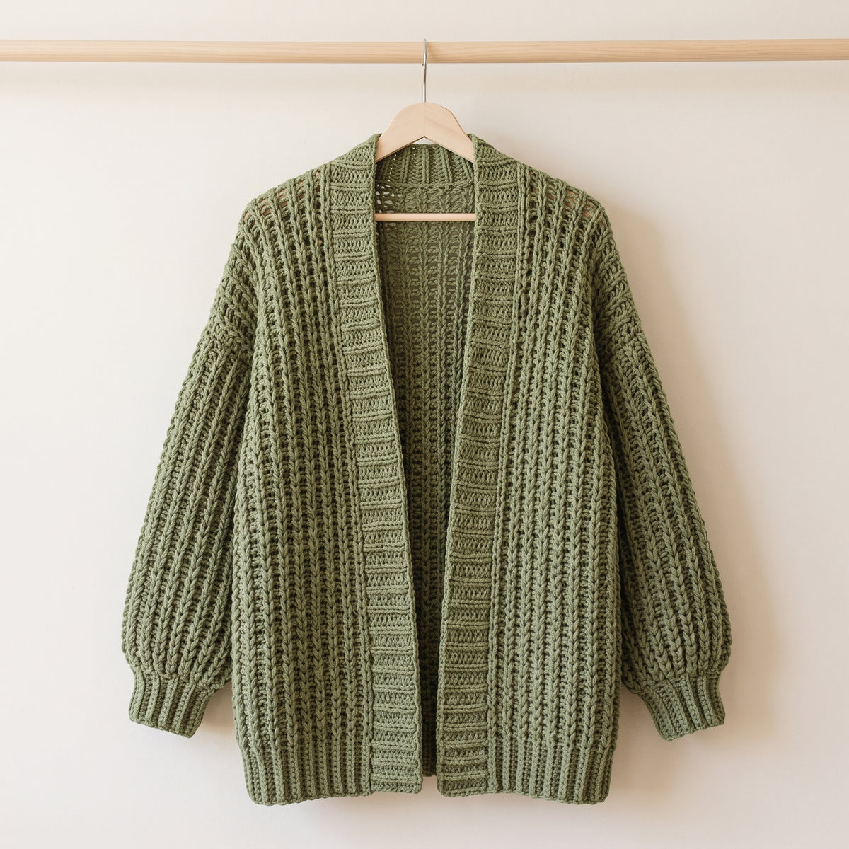 Oversized Cardigan Crochet Pattern | Easy Chunky Cardigan for Beginners, No Buttons | Sizes S/M to 2XL/3XL | Instant Download PDF