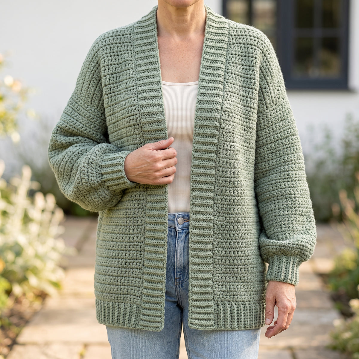 Oversized Cardigan Crochet Pattern | Easy Chunky Cardigan for Beginners, No Buttons | Sizes S/M to 2XL/3XL | Instant Download PDF