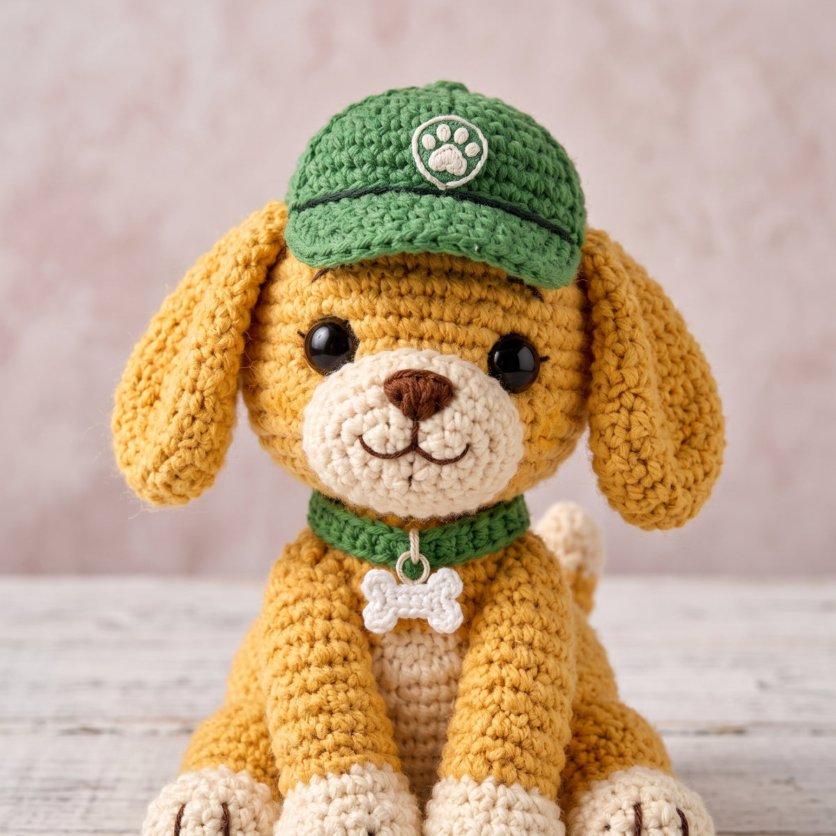 Crochet Puppy Pattern Bundle, 4 Amigurumi Dogs, Pink Daisy, Caramel, Golden and Lavender Puppy, PDF Pattern