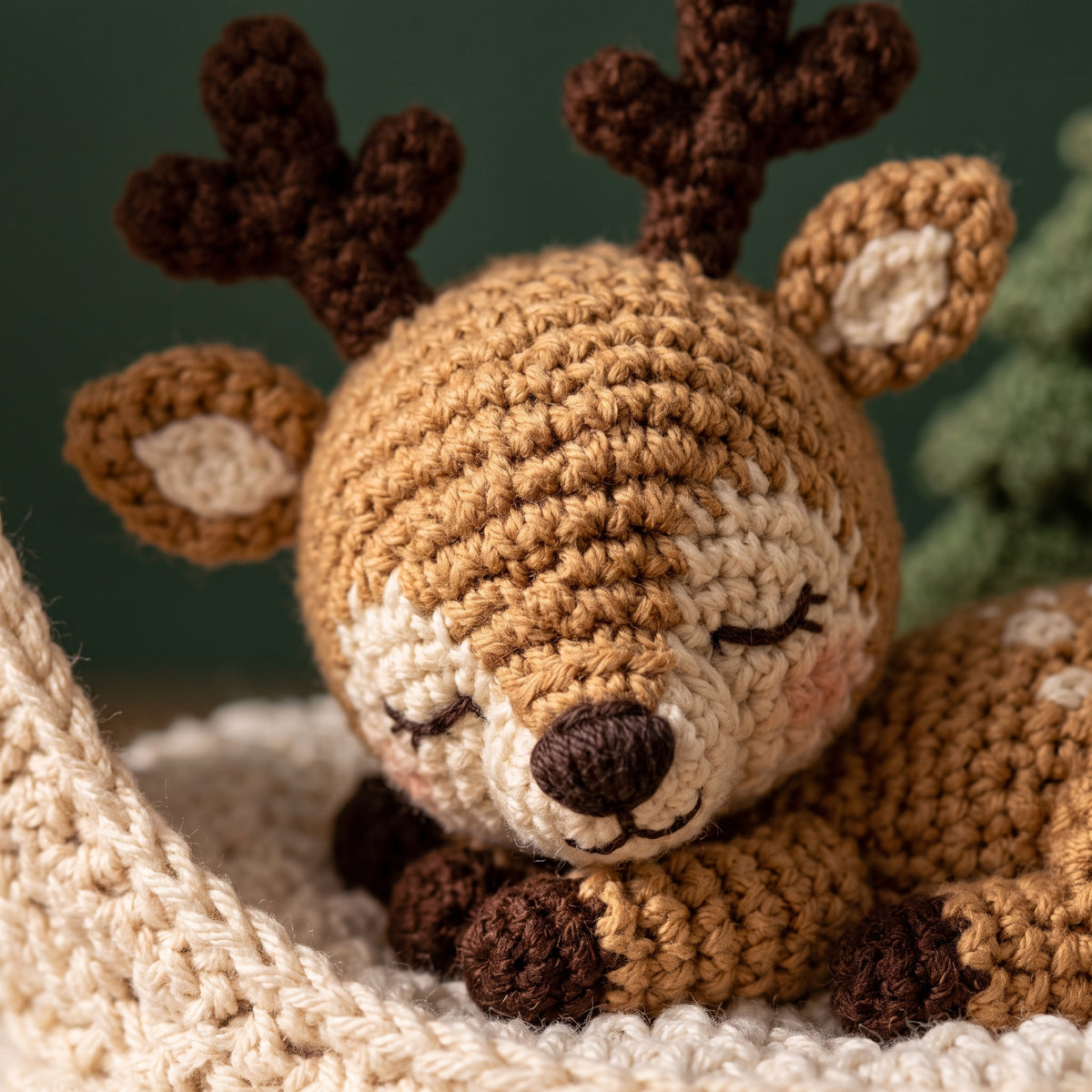 Christmas Reindeer Ornament Crochet Pattern PDF, Snow Globe Bauble
