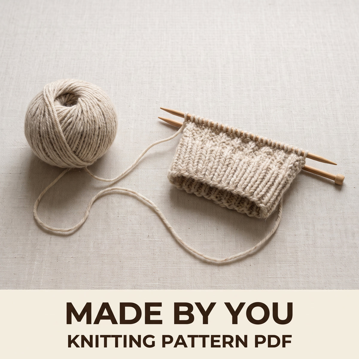Ribbed Beanie Knitting Pattern PDF, Pompom Hat in 3 Sizes, Toddler 2–4, Child 8–10 and Adult, Beginner Friendly