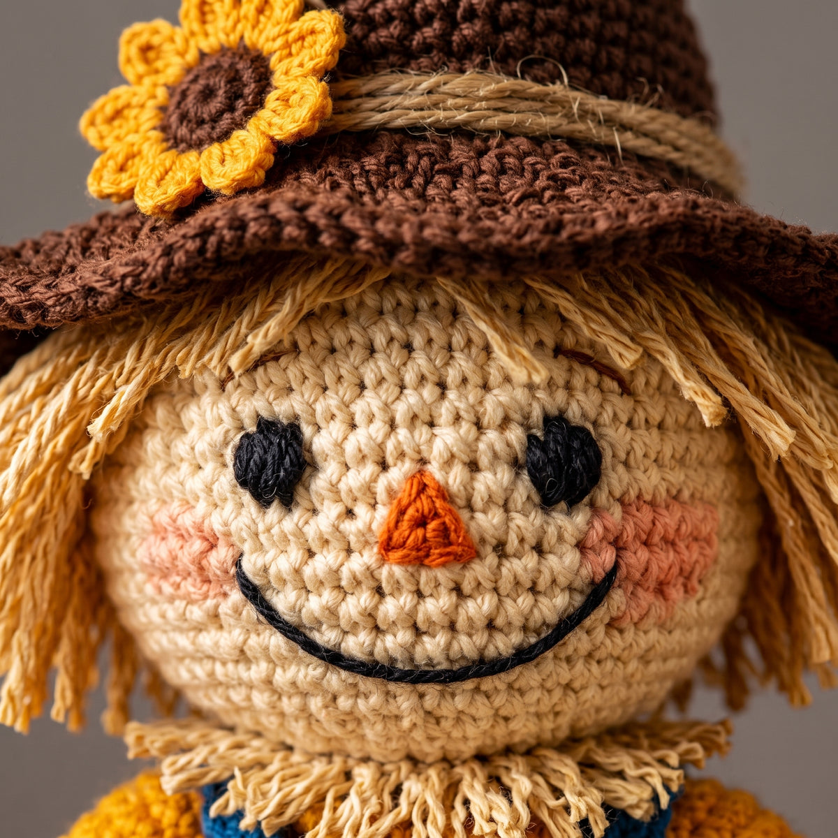 Crochet Scarecrow Pattern PDF | Amigurumi Pumpkin & Sunflower Fall Decor Set | 3 Projects | US Terms, Instant Download