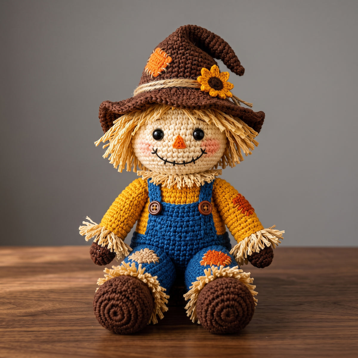 Crochet Scarecrow Pattern PDF | Amigurumi Pumpkin & Sunflower Fall Decor Set | 3 Projects | US Terms, Instant Download