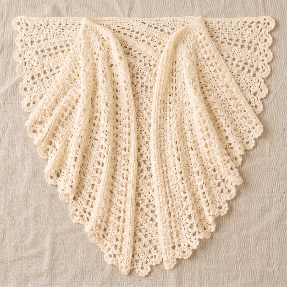 Crochet Shawl Pattern for Women | Lace Kimono Wrap with Scalloped Picot Edge | Easy Lace Repeat | Instant Download PDF Pattern