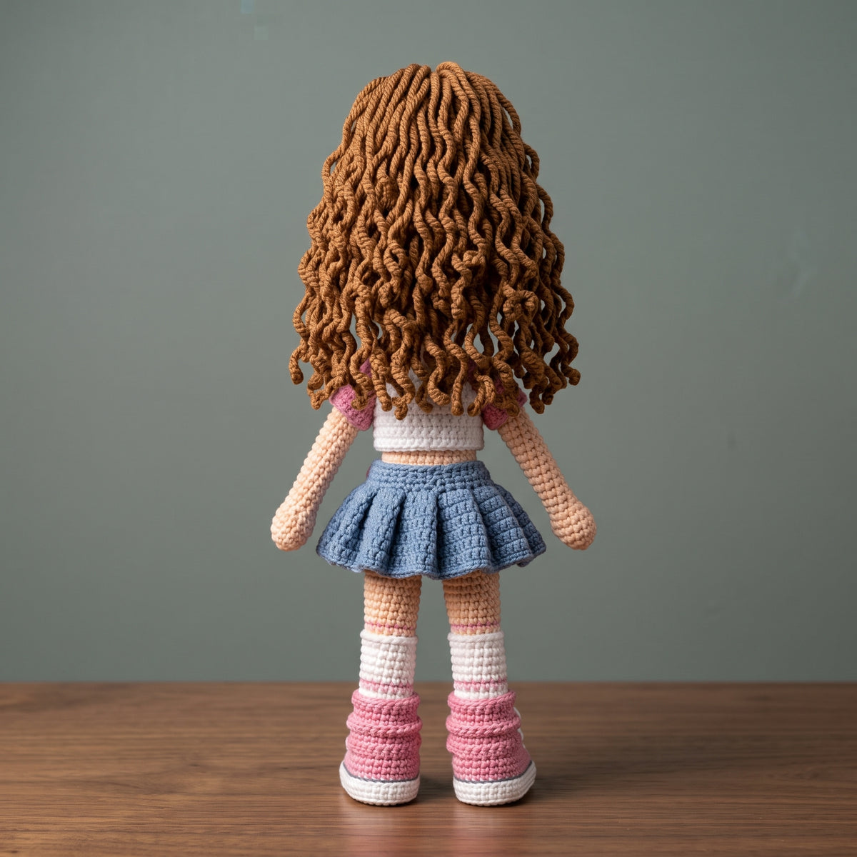Skater Girl Doll Crochet Pattern PDF, Amigurumi with Skateboard