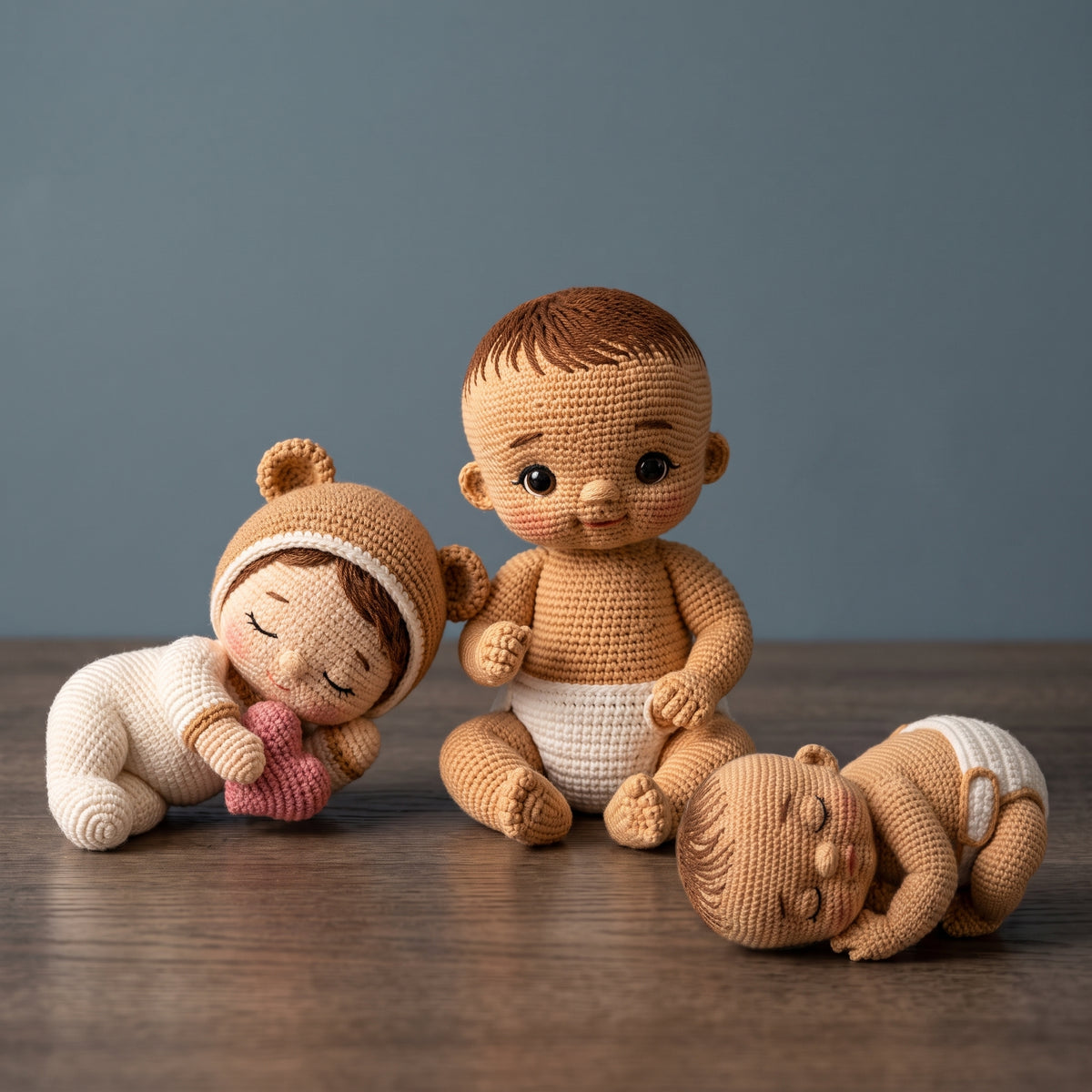 Crochet Baby Doll Pattern PDF, 3 Sleeping Baby Dolls Bundle