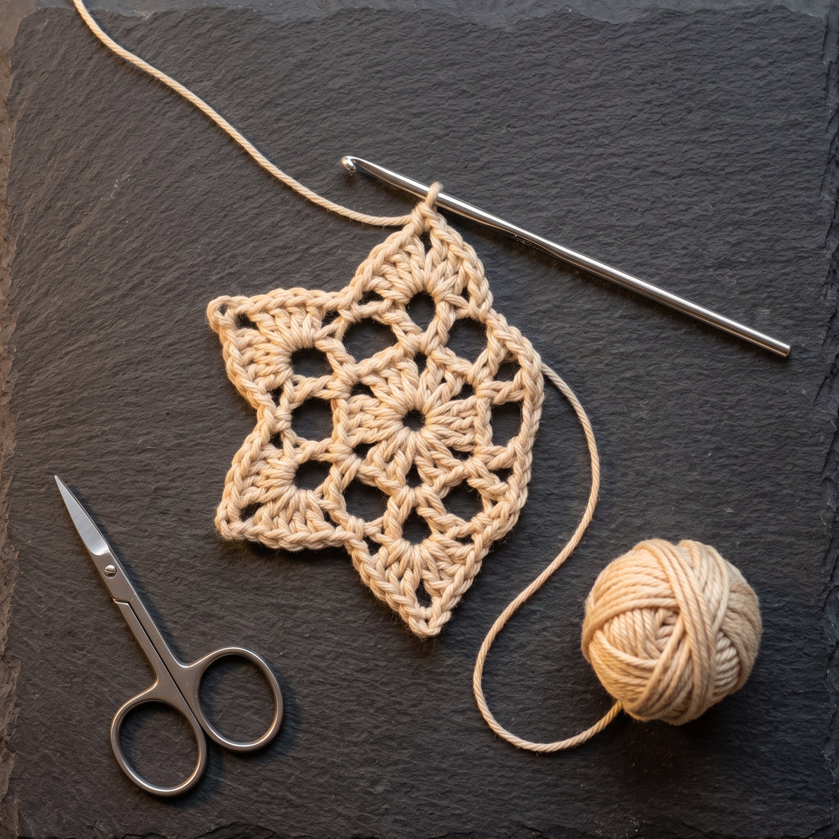 Crochet Christmas Snowflake Pattern | Lace Ornament for Tree, Garland & Window | 4-4.75 in Finished | US Terms, PDF