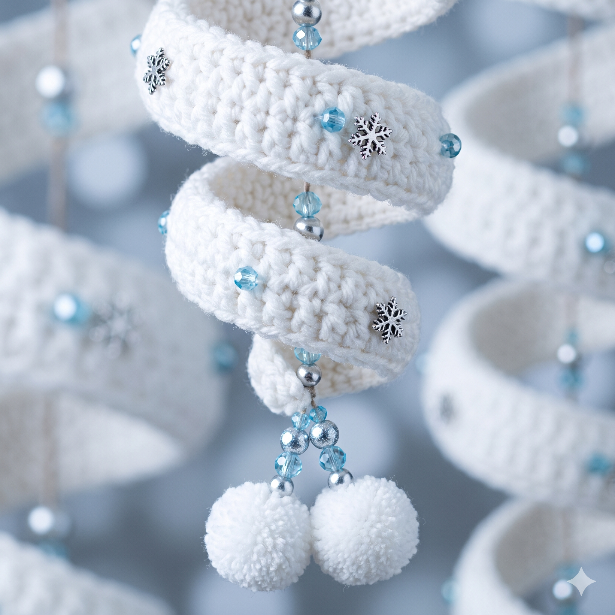 Spinning Snowman Crochet Pattern PDF | Christmas Amigurumi Ornament, Twister Snowman Holiday Decor, Beginner, US Terms, Instant Download