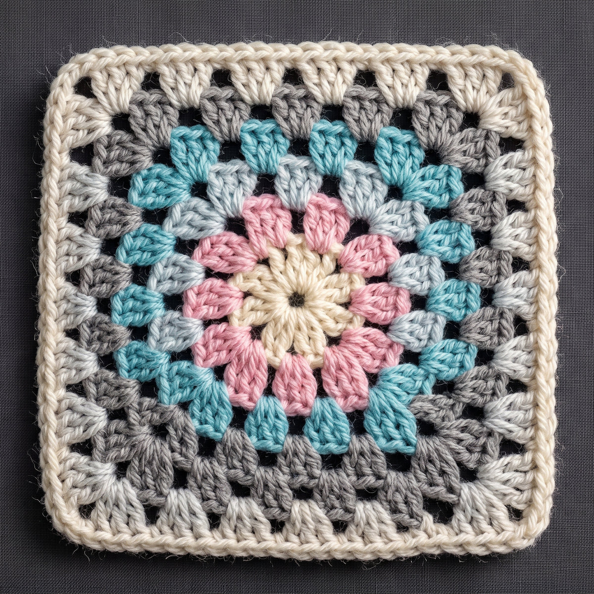 Granny Square Cardigan Crochet Pattern PDF, Tie Front, Sizes S–2XL