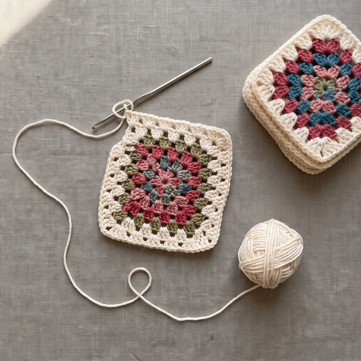 Granny Square Hoodie Crochet Pattern PDF | Hooded Zip Cardigan Jacket, Oversized Boho, US Terms