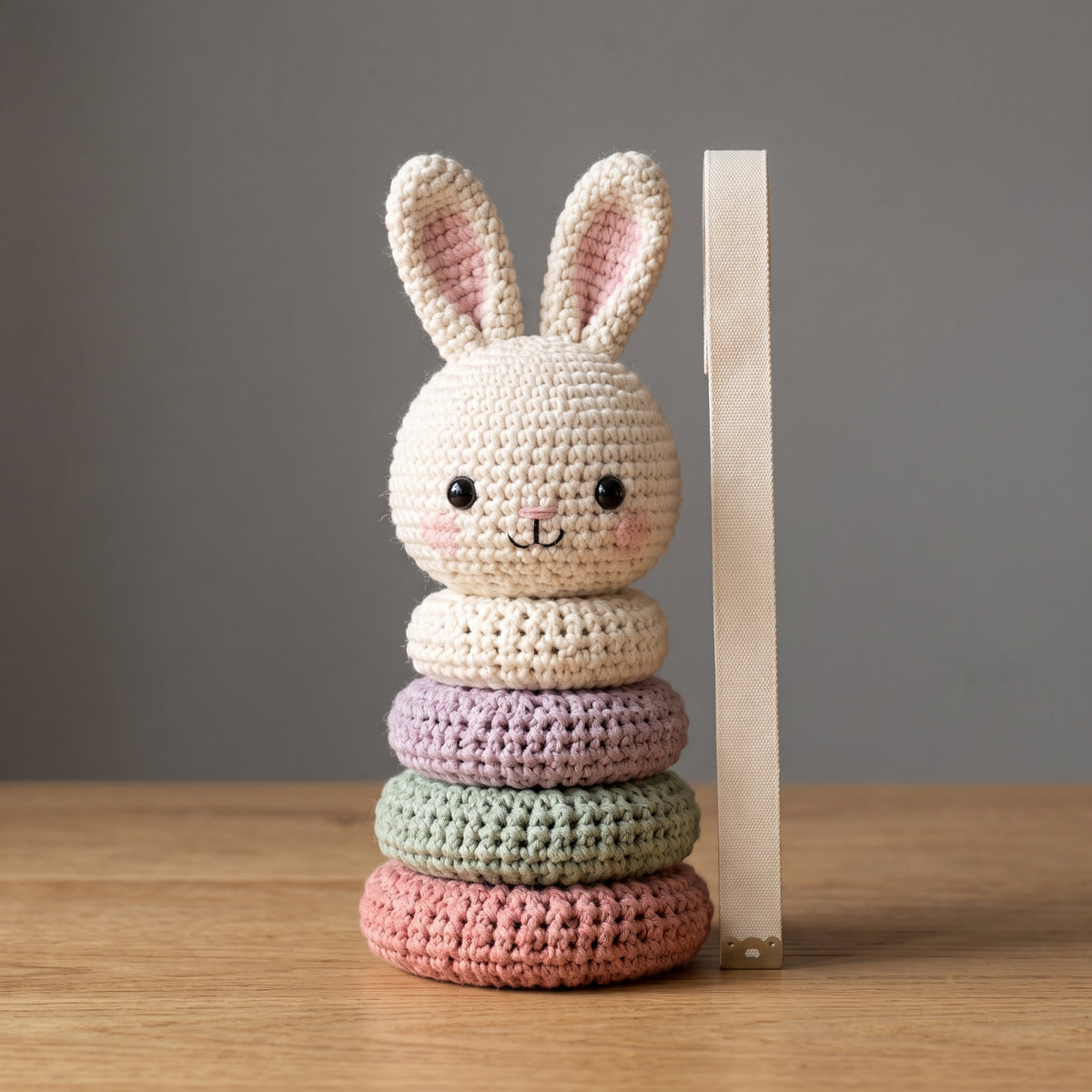 Crochet Stacking Rings Pattern PDF, 6 Animal Baby Toys Bundle