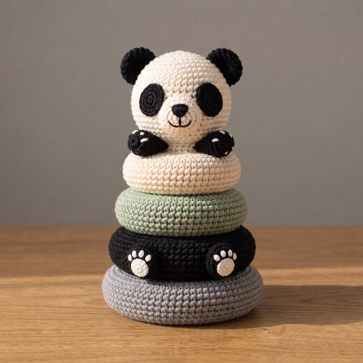 Crochet Stacking Toy Pattern Bundle PDF, 6 Animal Stacking Rings