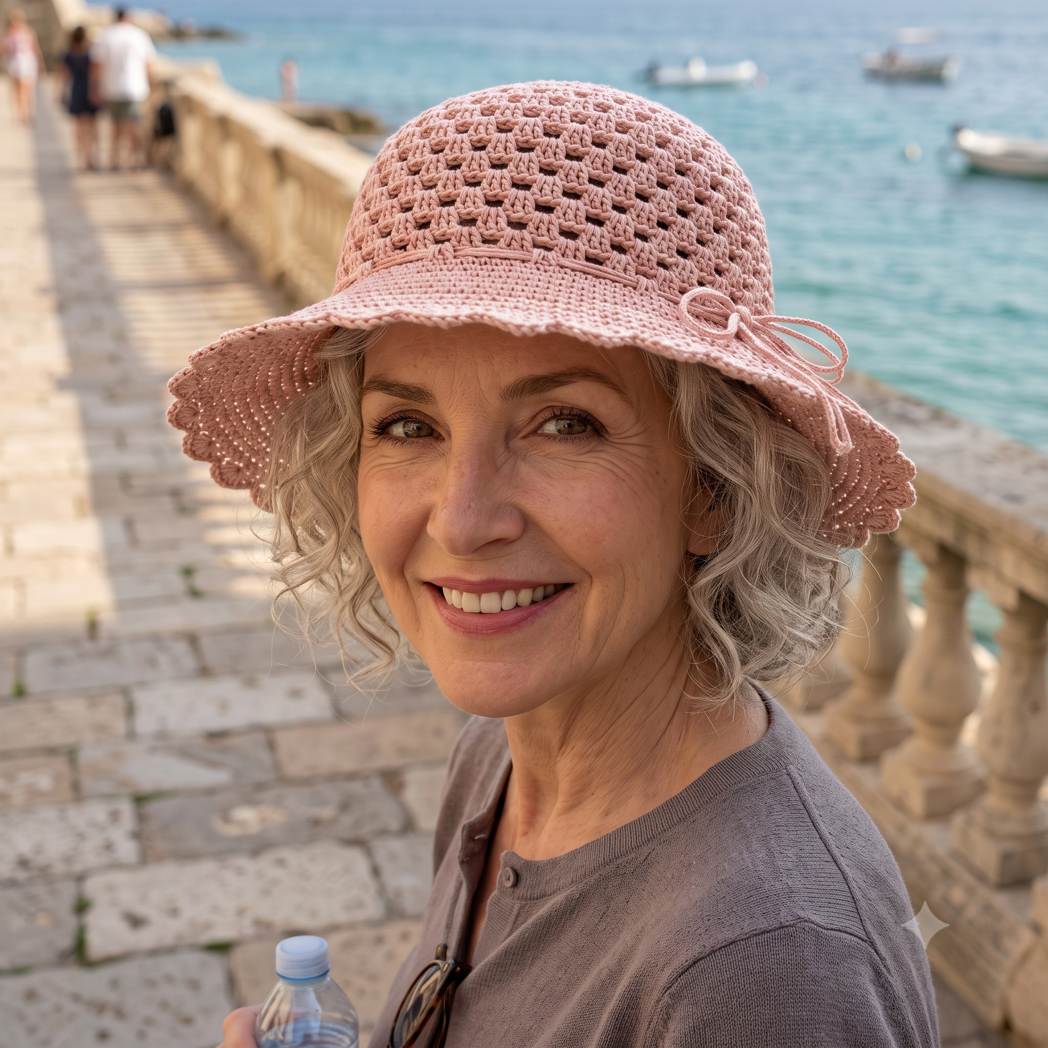 Sun Hat Crochet Pattern PDF | Ribbed Brim Summer Hat Pattern, Easy Silk Beach Hat, Beginner, US Terms, Instant Download