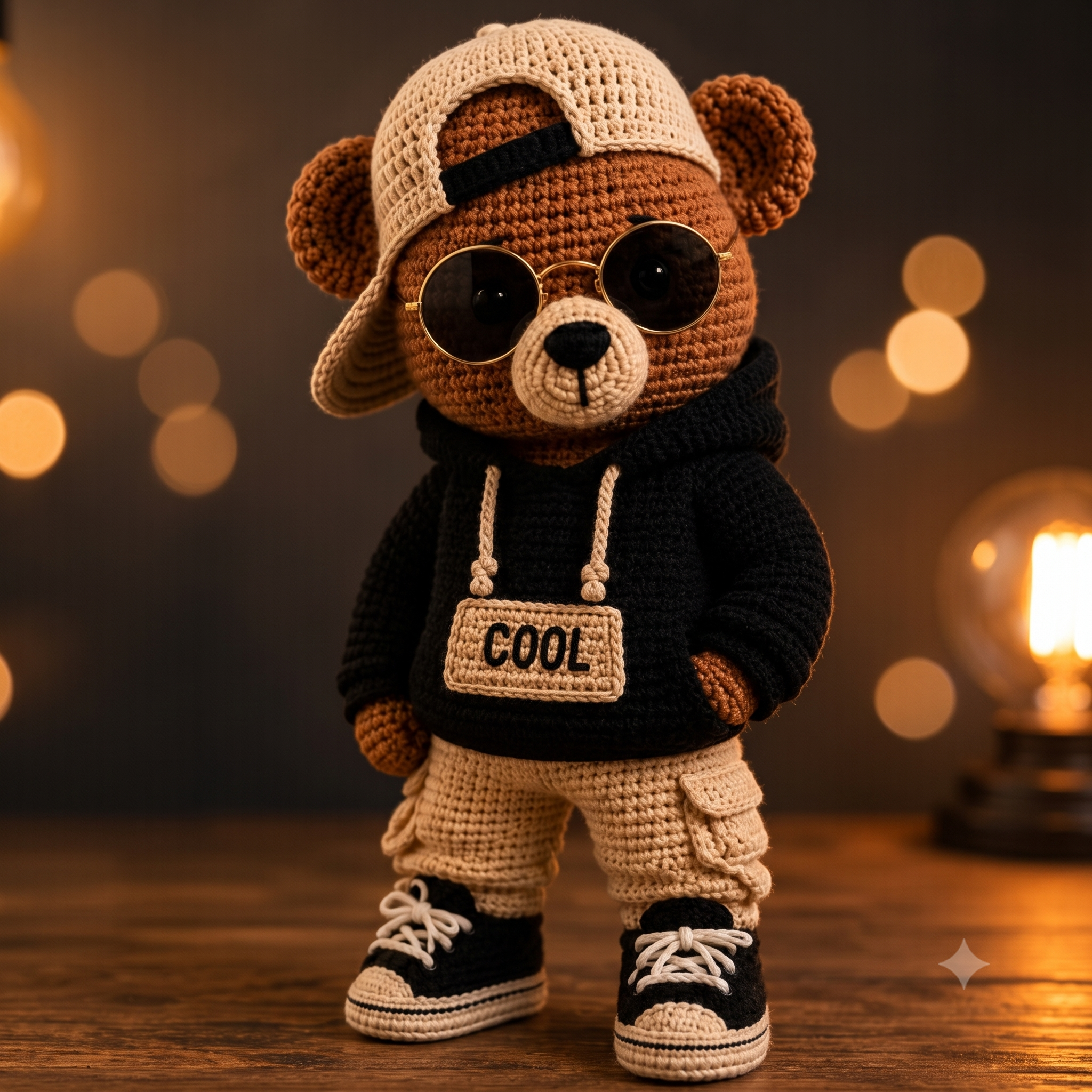 Crochet Bear Pattern PDF | Amigurumi Bear Crochet Pattern | Streetwear Teddy Bear Tutorial | Hoodie Bear Plush Pattern | Amigurumi Bear PDF