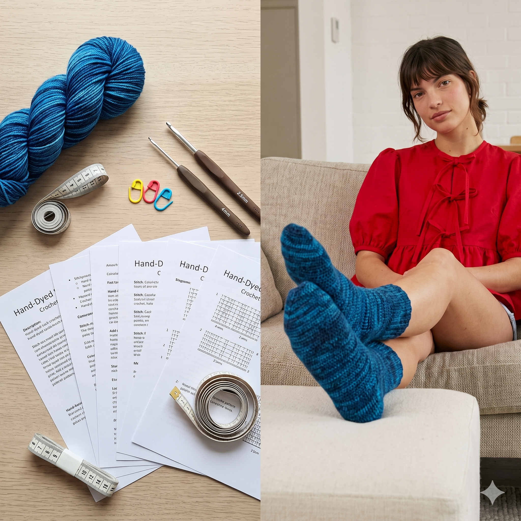 Ultimate Basic Socks — Crochet Pattern (PDF) | Made-to-Measure Everyday Socks