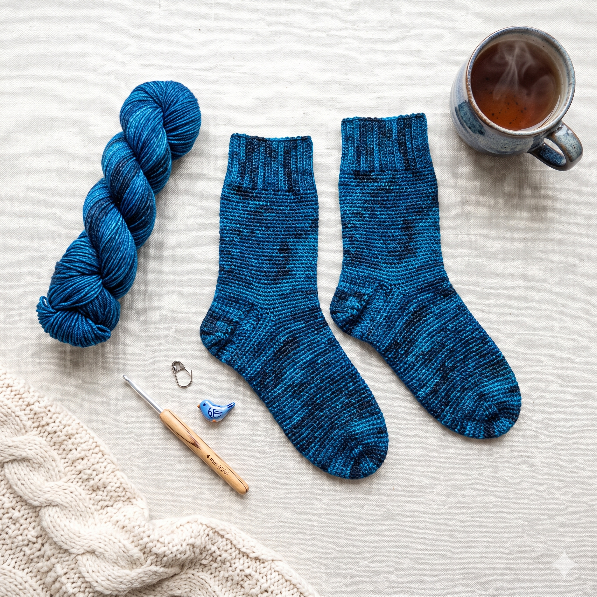 Ultimate Basic Socks — Crochet Pattern (PDF) | Made-to-Measure Everyday Socks