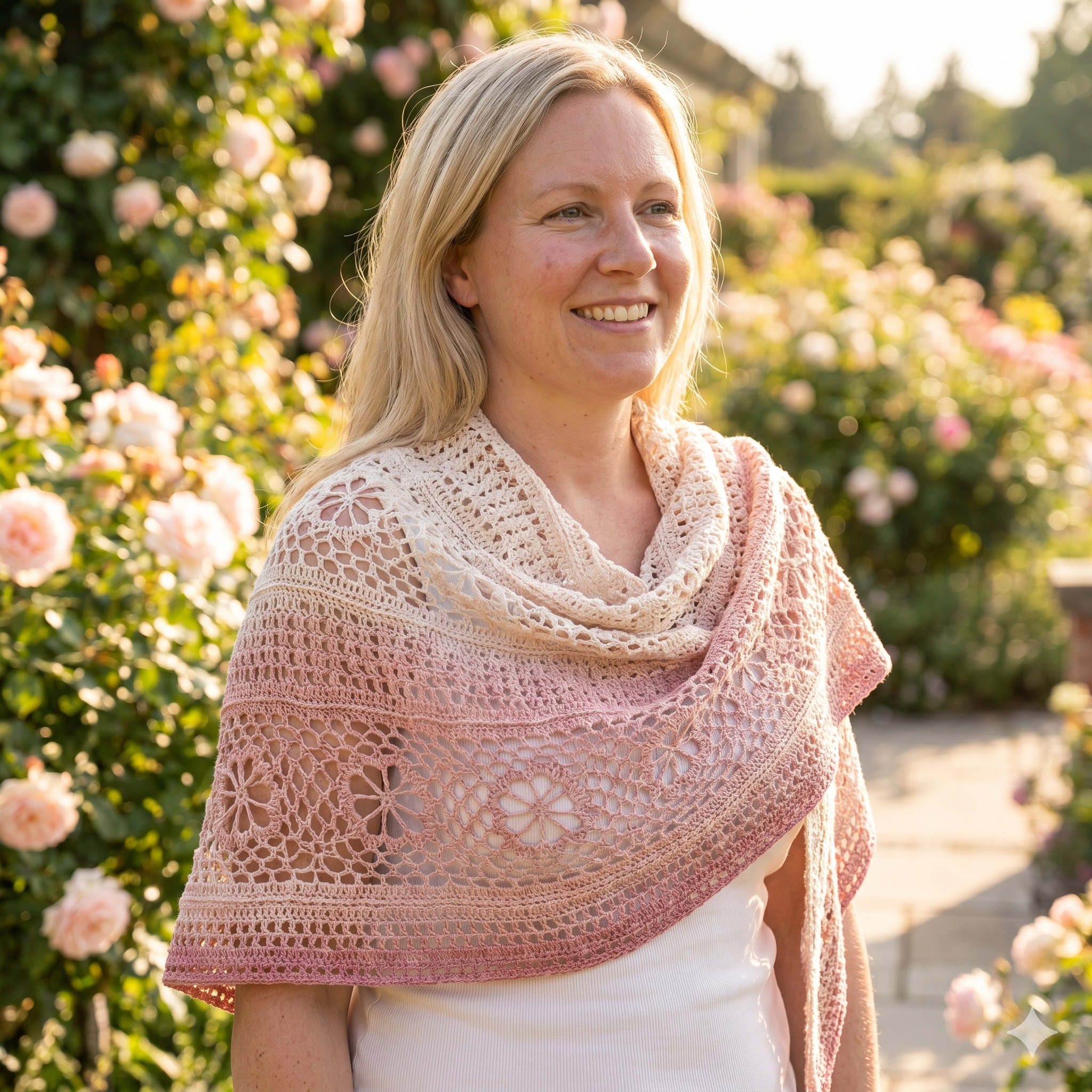 Crochet Shawl Pattern: Ursula Easy Tutorial (Digital Download)