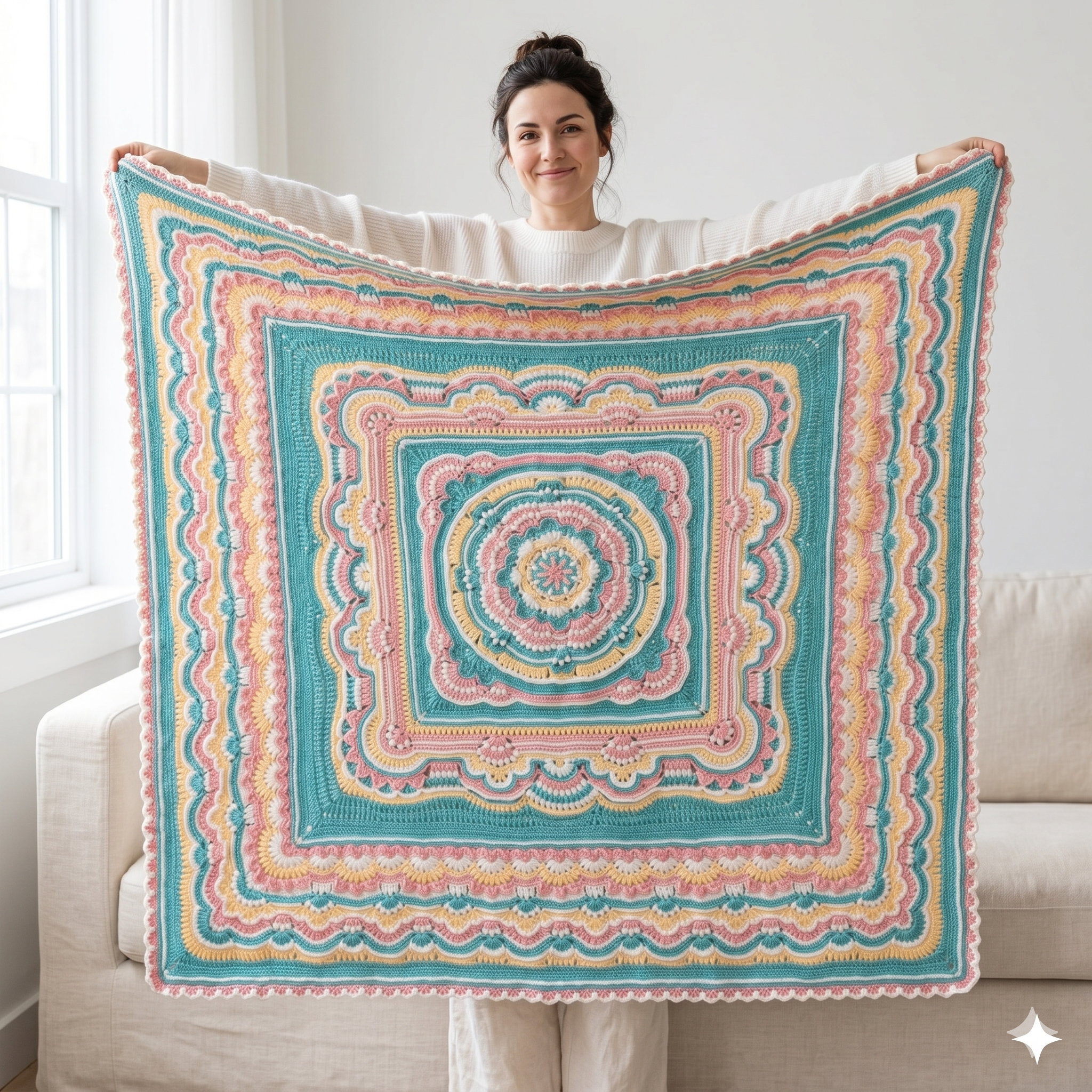 Wishful Dreams Crochet Blanket Pattern: Vintage Vibe Photo Tutorial (PDF)