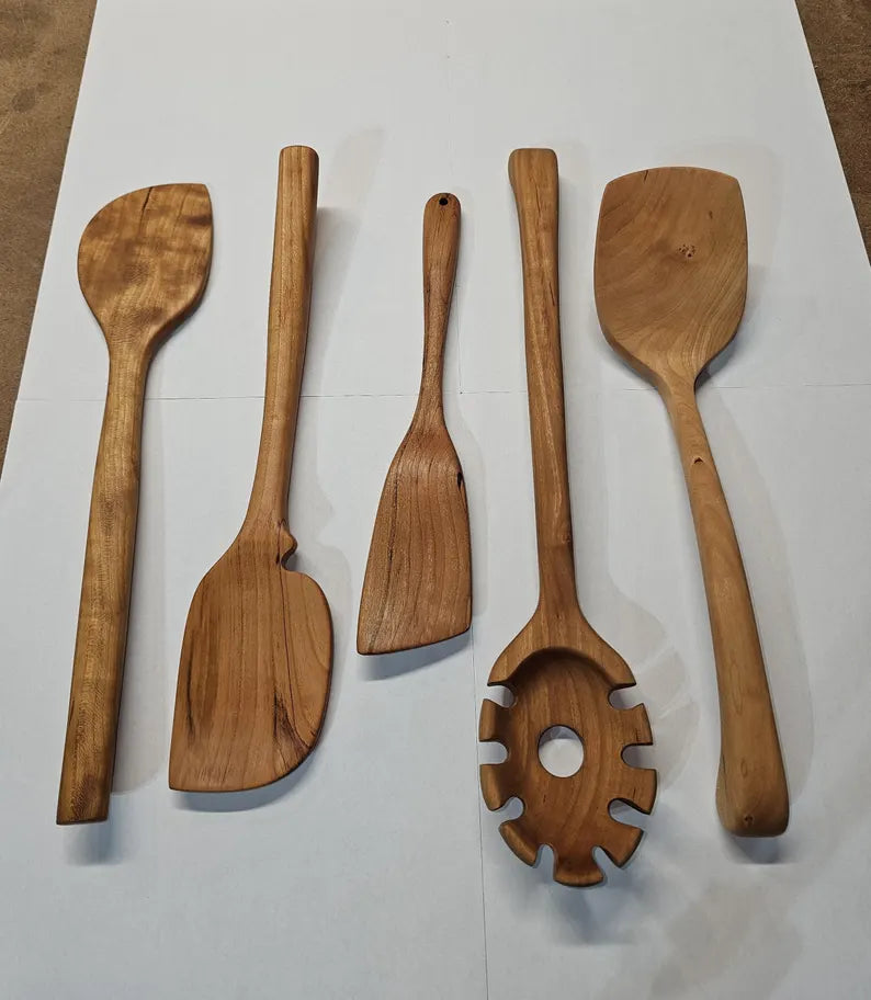 Wooden Kitchen Utensil Template Bundle (5 Designs) PDF | RogueGrainCo
