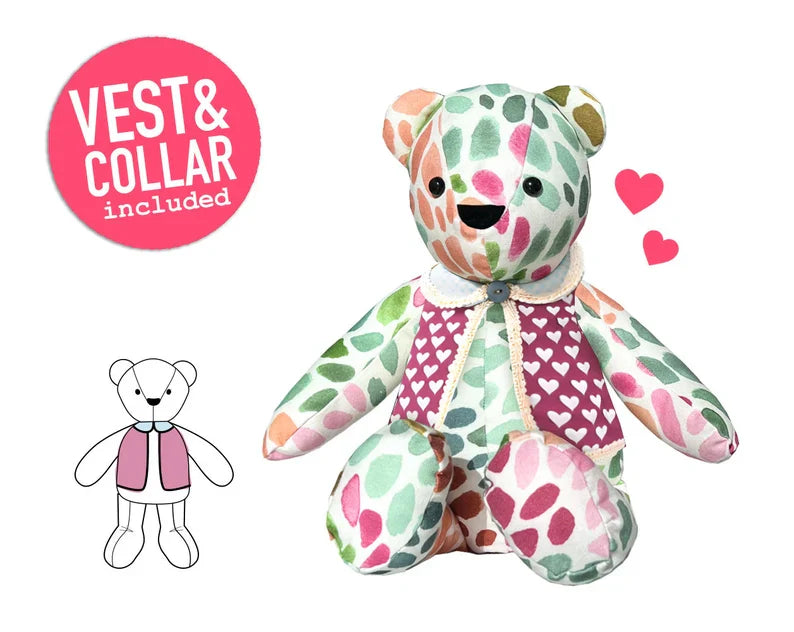 Memory Bear Pattern   - All Sizes included, keepsake bear