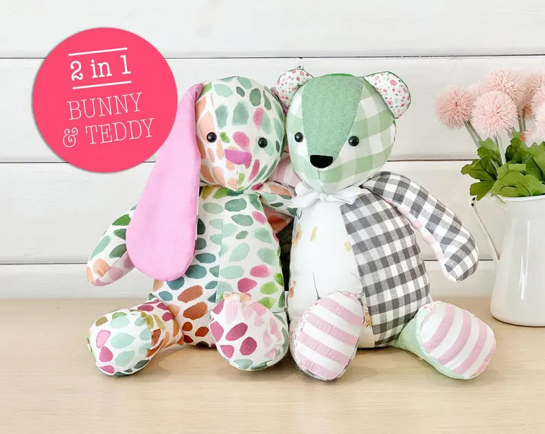 Memory Bear Pattern   - All Sizes included, keepsake bear