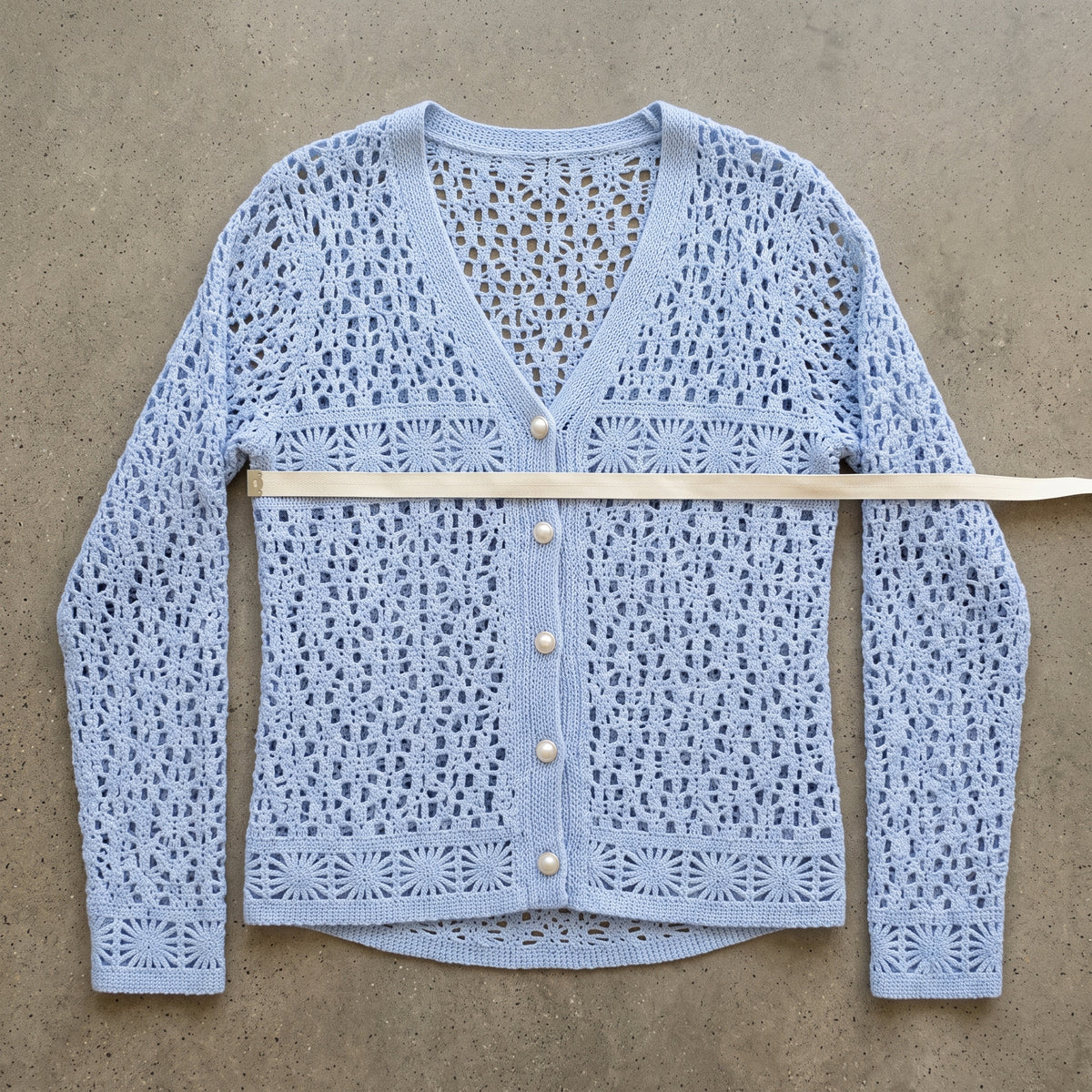 Lace Cardigan Crochet Pattern PDF, Sizes S to 2XL, Button Front