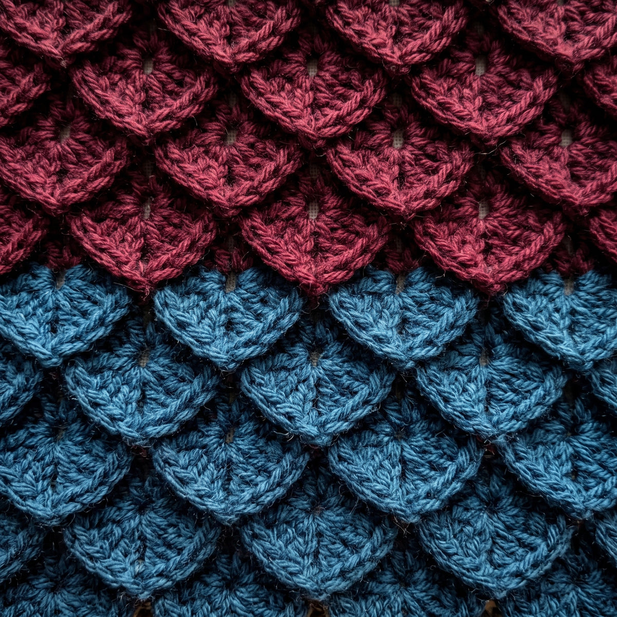 Crocodile Stitch Blanket Crochet Pattern PDF, Dragon Scale Afghan