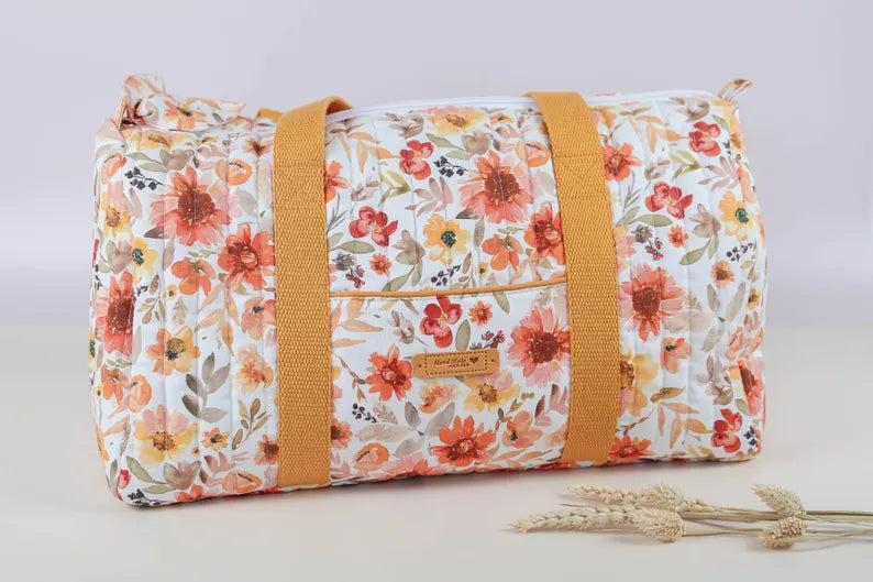 Duffle bag PDF pattern, Travel bag sewing pattern, Weekend bag pattern, Instant download PDF (A4, US letter, A1, Projector file)
