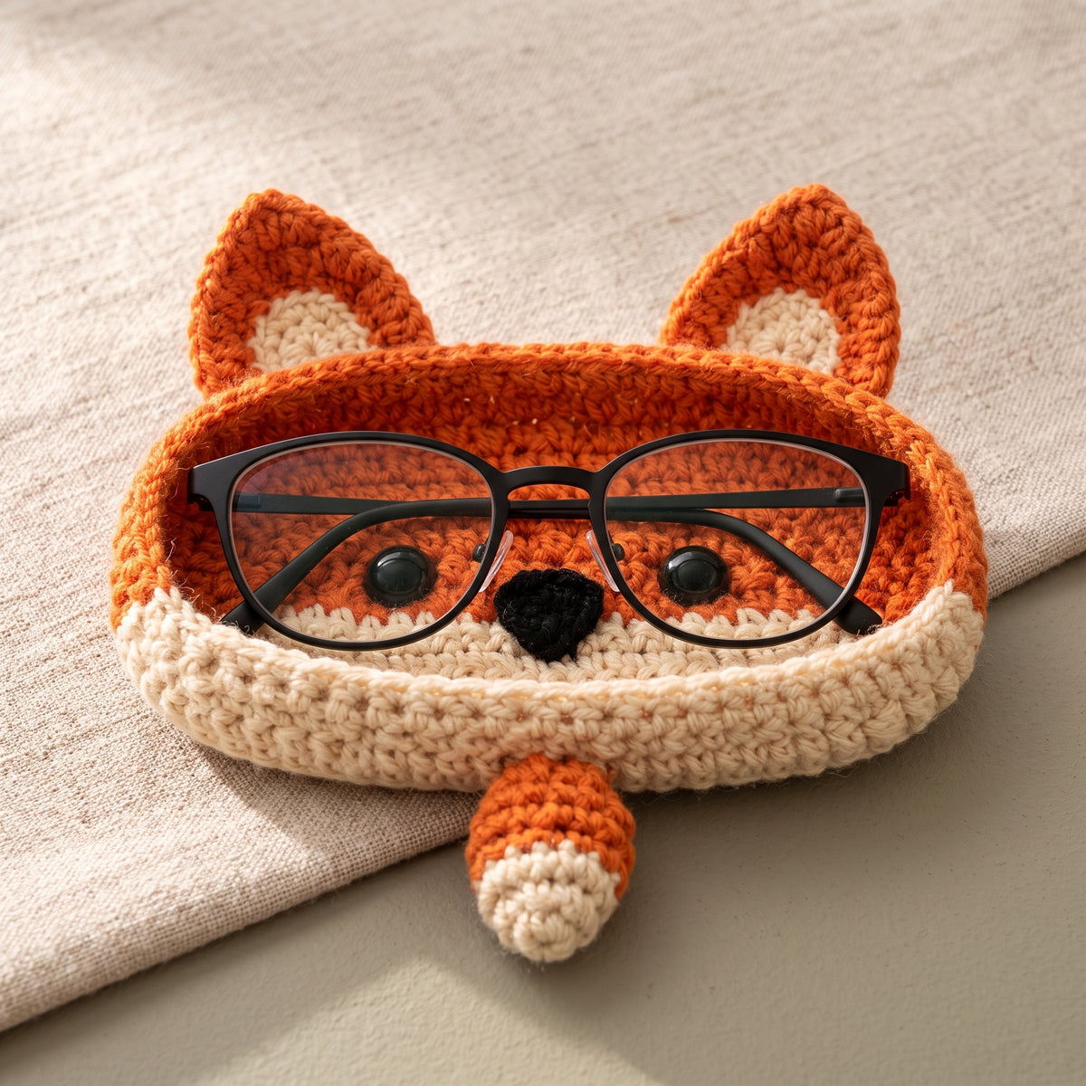 12 Animal Glasses Holder Crochet Patterns PDF Bundle, Eyeglass Tray