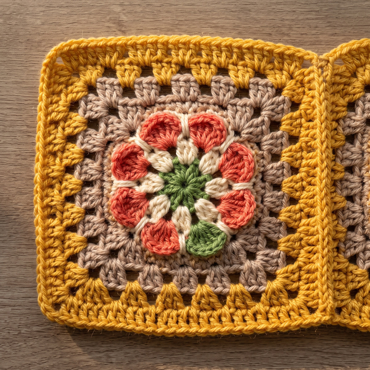 Granny Square Bucket Hat Crochet Pattern PDF, Afghan Flower Hat