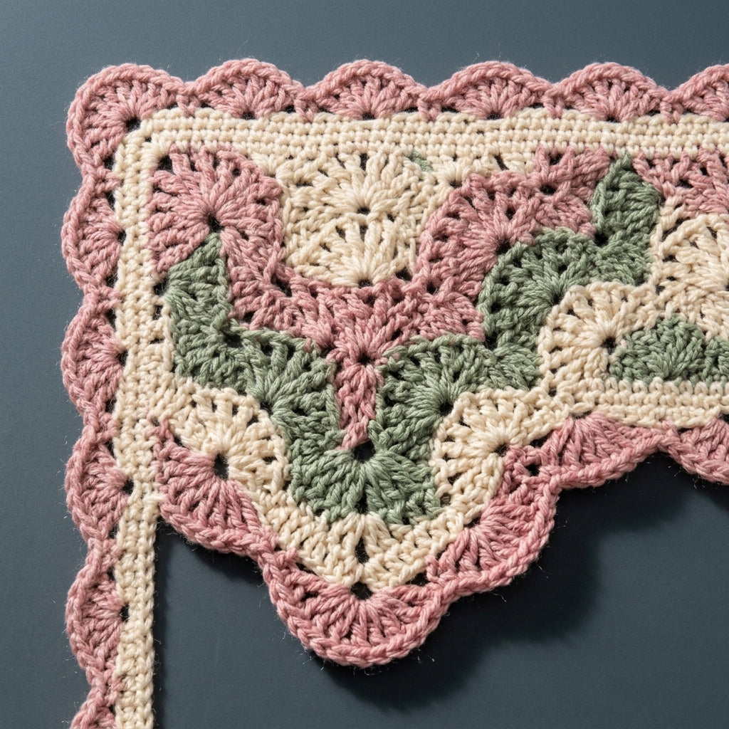 Shell Stitch Baby Blanket Crochet Pattern PDF, Easy Scalloped Throw