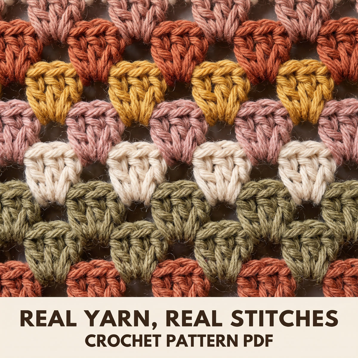 Granny Stripe Long Cardigan Crochet Pattern PDF, Oversized Blanket Cardigan, Sizes XS to 5XL, DK Yarn