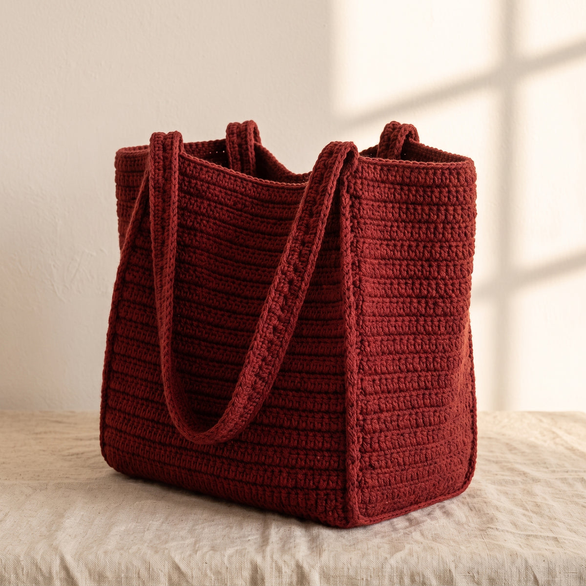 Crochet Tote Bag Pattern PDF, Everyday Shopper Bag, US & UK Terms