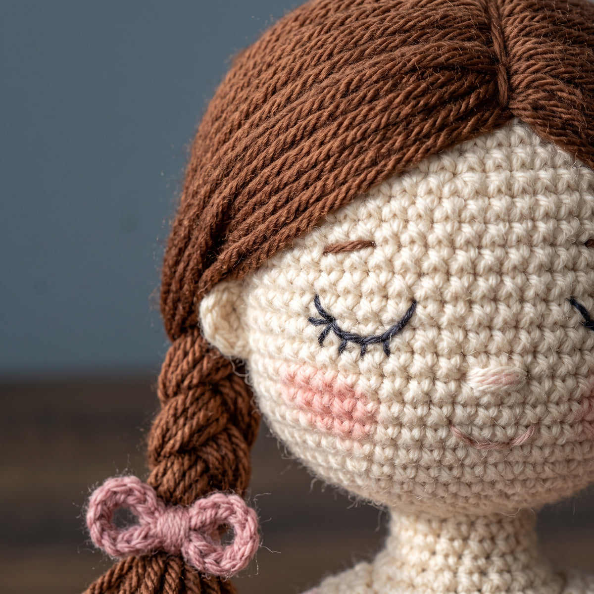 Crochet Doll Pattern with Clothes, 30 cm Dress Up Doll and Wardrobe, 6 Outfits, Suitcase, Beginner Friendly PDF